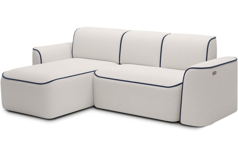 Ume 4-seter Sofa med Sjeselong - Hvit - Møbler - Sofaer - Sofaer med sjeselong - 4 seters sofa med divan