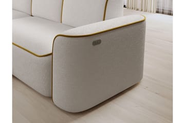 Ume 4-seter Sofa med Sjeselong - Hvit - Møbler - Sofaer - Sofaer med sjeselong - 4 seters sofa med divan
