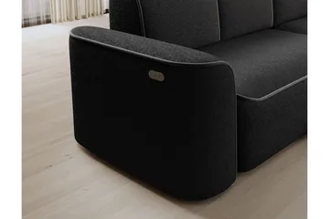Ume 4-seter Sofa med Sjeselong - Mørk grå - Møbler - Sofaer - Sofaer med sjeselong - 4 seters sofa med divan