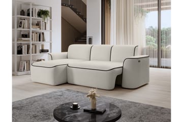 Ume 4-seters Sofa med Divan - Beige - Møbler - Sofaer - Sofaer med sjeselong - 4 seters sofa med divan