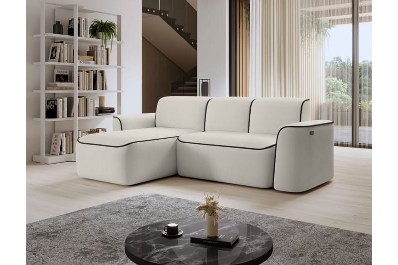 Ume 4-seters Sofa med Divan - Beige - Møbler - Sofaer - Sofaer med sjeselong - 4 seters sofa med divan