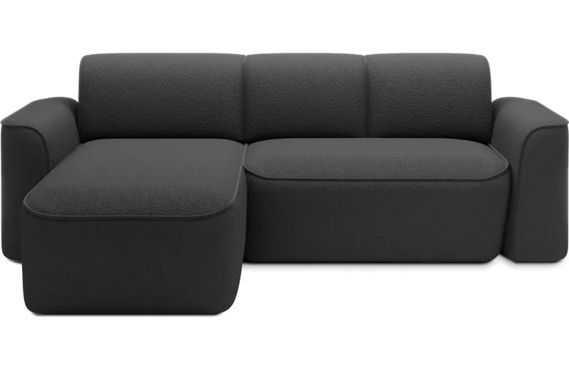Ume 4-seters Sofa med Divan, Mørk grå