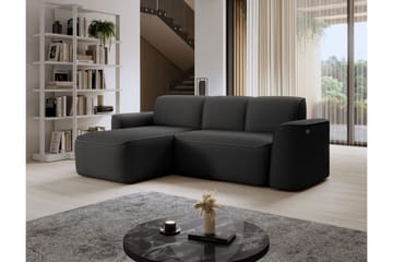 Ume 4-seters Sofa med Divan - Mørk grå - Møbler - Sofaer - Sofaer med sjeselong - 4 seters sofa med divan