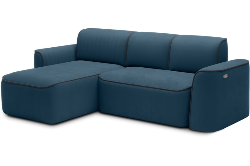Ume 4-seters Sofa med Sjeselong - Blå - Møbler - Sofaer - Sofaer med sjeselong - 4 seters sofa med divan