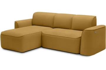 Ume 4-seters Sofa med Sjeselong - Gul - Møbler - Sofaer - Sofaer med sjeselong - 4 seters sofa med divan