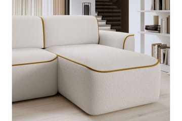 Ume 4-seters Sofa med Sjeselong - Hvit - Møbler - Sofaer - Sofaer med sjeselong - 4 seters sofa med divan