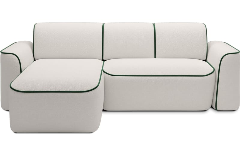 Ume 4-seters Sofa med Sjeselong - Hvit - Møbler - Sofaer - Sofaer med sjeselong - 4 seters sofa med divan