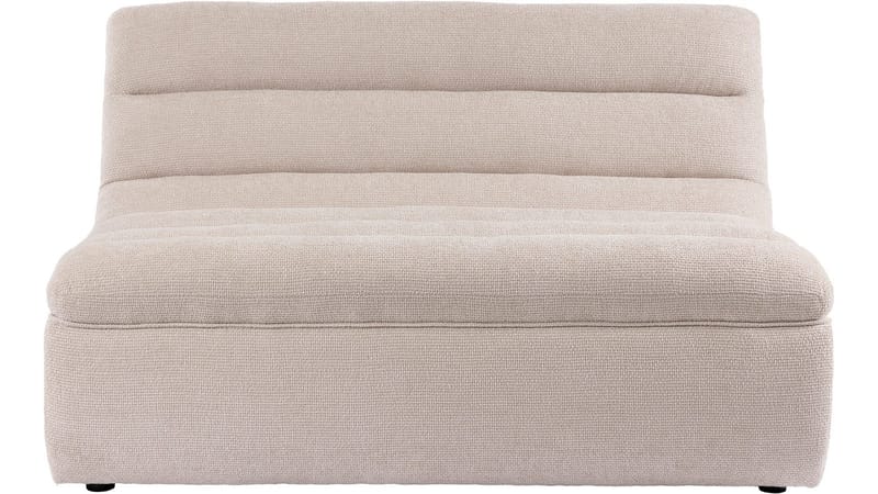 Valdoro 2-seters midtmodul i stoff 135 cm - Beige - Møbler - Sofaer - 2 seter sofa