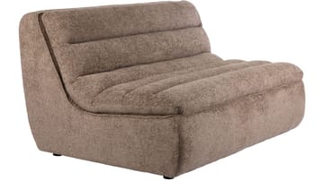 Valdoro 2-seters midtmodul i stoff 135 cm - Mink - Møbler - Sofaer - 2 seter sofa