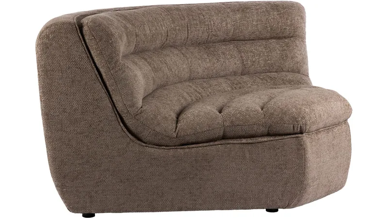 Valdoro hjørnemodul i stoff 179 cm, Mink