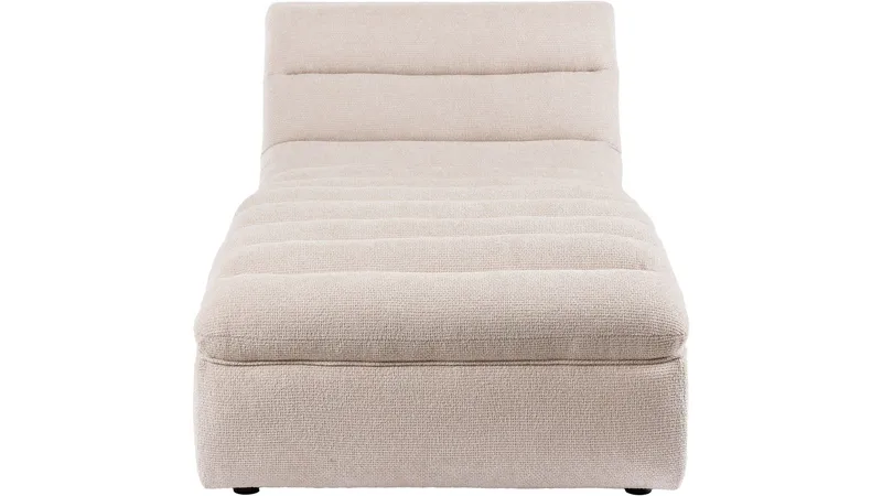 Valdoro sjeselong i stoff 168 cm - Beige - Møbler - Sofaer - Modulsofaer - Øvrige moduler til modulsofa