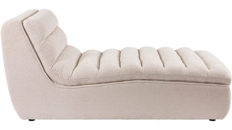 Valdoro sjeselong i stoff 168 cm - Beige - Møbler - Sofaer - Modulsofaer - Øvrige moduler til modulsofa