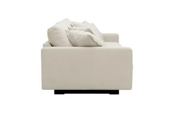 Valencia Ekstra Dyp 3-seters Sofa i Chenille - Beige - Møbler - Sofaer - 3 seter sofa