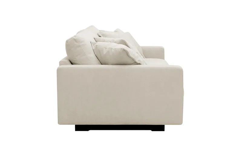 Valencia ekstra dyp 3-seters sofa i chenille - Beige - Møbler - Sofaer - 3 seter sofa
