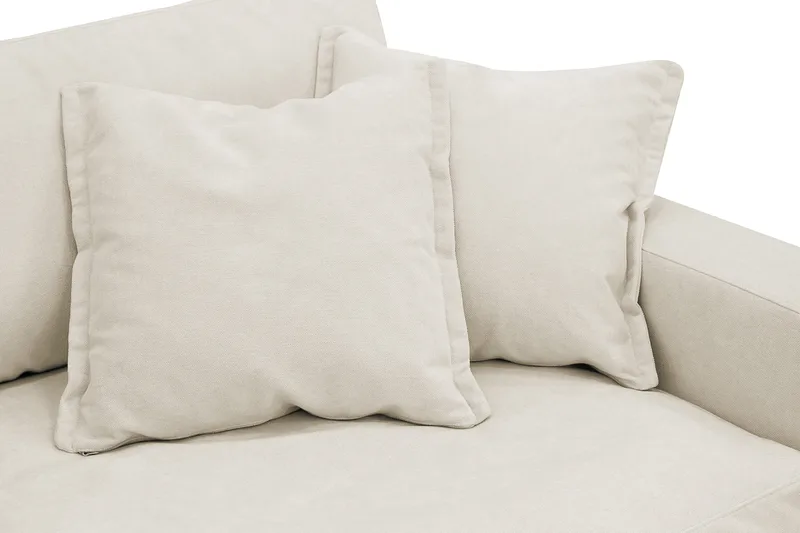 Valencia ekstra dyp 3-seters sofa i chenille - Beige - Møbler - Sofaer - 3 seter sofa