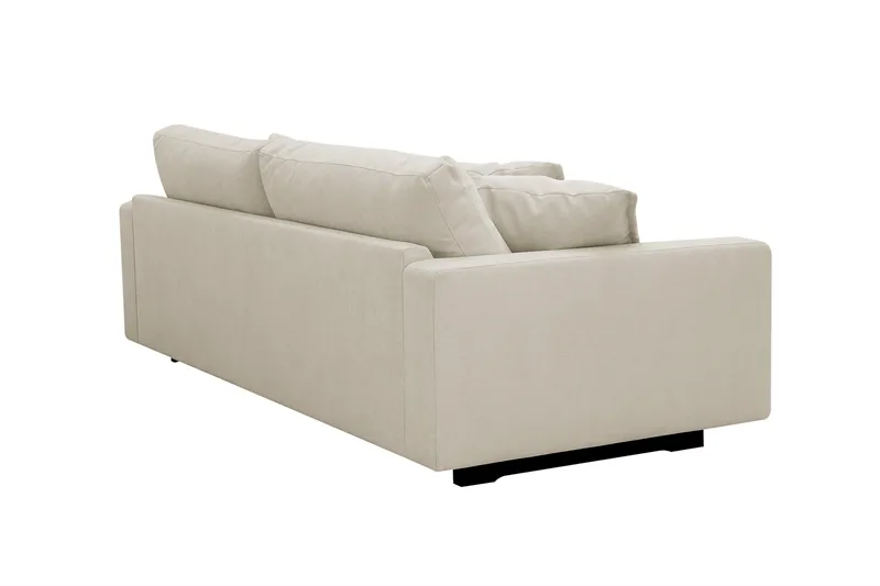 Valencia ekstra dyp 3-seters sofa i chenille - Beige - Møbler - Sofaer - 3 seter sofa
