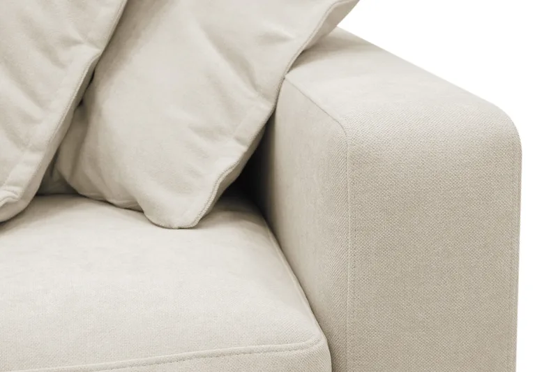 Valencia Ekstra Dyp 3-seters Sofa i Chenille - Beige - Møbler - Sofaer - 3 seter sofa