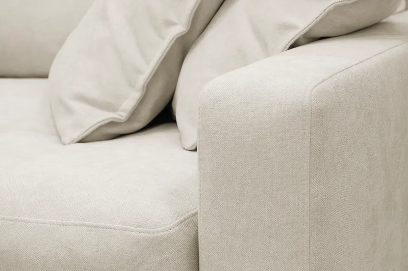 Valencia ekstra dyp 3-seters sofa i chenille - Beige - Møbler - Sofaer - 3 seter sofa