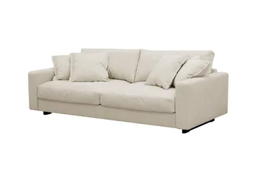 Valencia Ekstra Dyp 3-seters Sofa i Chenille - Beige - Møbler - Sofaer - 3 seter sofa
