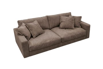 Valencia ekstra dyp 3-seters sofa i chenille - Mørkbrun - Møbler - Sofaer - 3 seter sofa