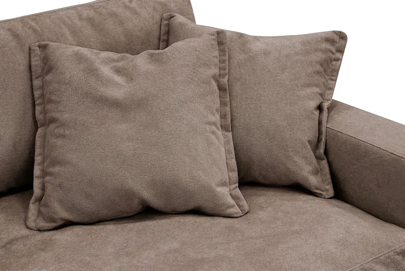 Valencia ekstra dyp 3-seters sofa i chenille - Mørkbrun - Møbler - Sofaer - 3 seter sofa