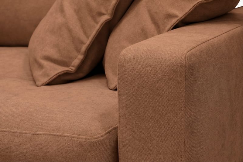 Valencia ekstra dyp 3-seters sofa i chenille - Rustrødbrun - Møbler - Sofaer - 3 seter sofa
