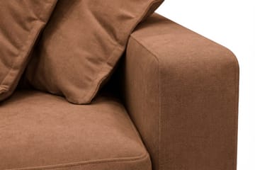Valencia ekstra dyp 3-seters sofa i chenille - Rustrødbrun - Møbler - Sofaer - 3 seter sofa