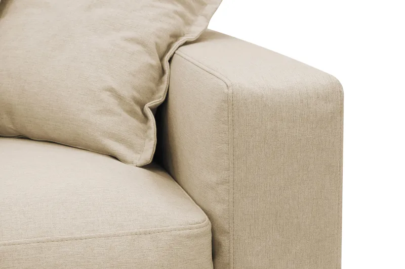 Valencia Ekstra dyp 3-seters sofa med avtakbart og vaskbart trekk - Beige - Møbler - Sofaer - 4 seter sofa