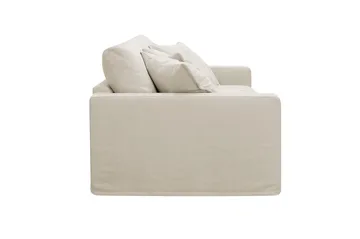 Valencia ekstra dyp 3-seters sofa med avtakbart og vaskbart trekk - Beige - Møbler - Sofaer - 3 seter sofa