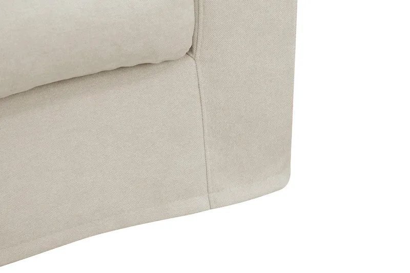 Valencia ekstra dyp 3-seters sofa med avtakbart og vaskbart trekk - Beige - Møbler - Sofaer - 3 seter sofa