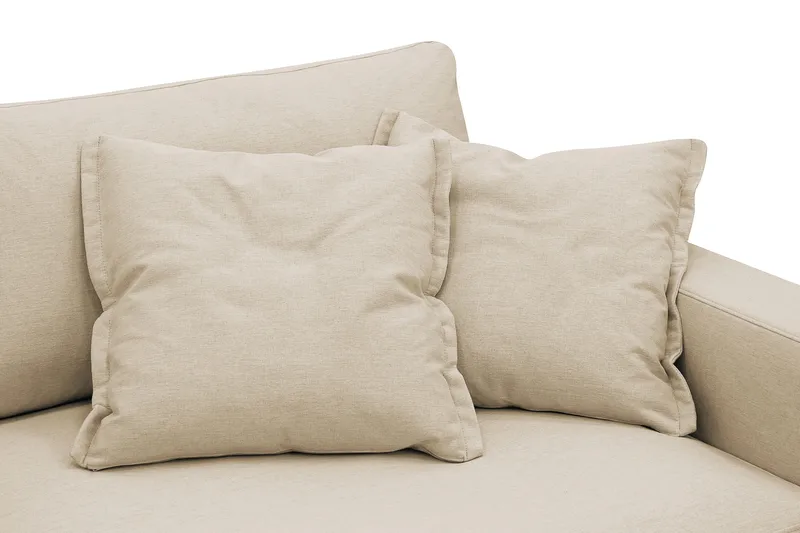 Valencia Ekstra dyp 3-seters sofa med avtakbart og vaskbart trekk - Beige - Møbler - Sofaer - 3 seter sofa