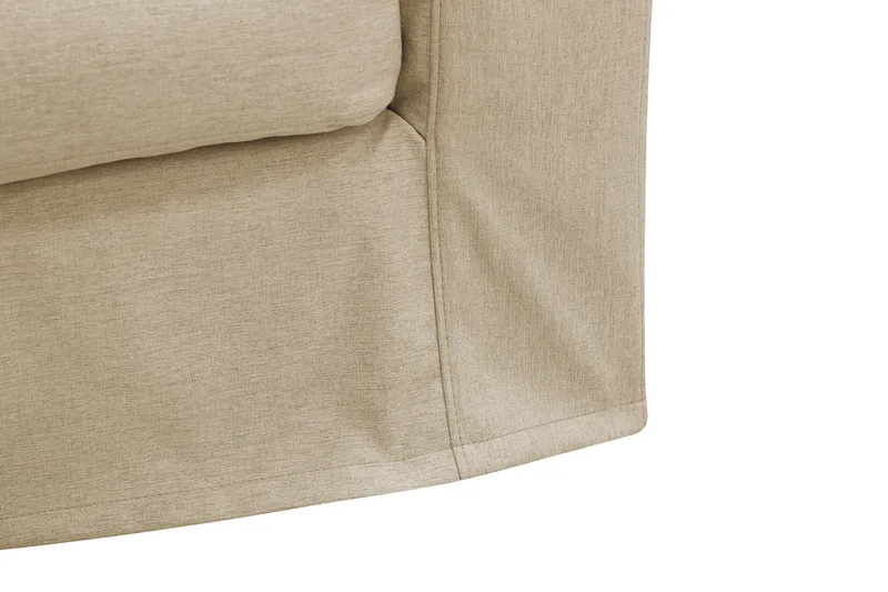 Valencia Ekstra dyp 3-seters sofa med avtakbart og vaskbart trekk - Beige - Møbler - Sofaer - 3 seter sofa