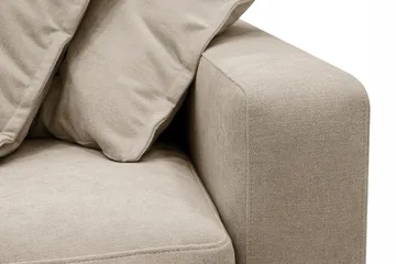 Valencia ekstra dyp 3-seters sofa med avtakbart og vaskbart trekk - Brun - Møbler - Sofaer - 3 seter sofa