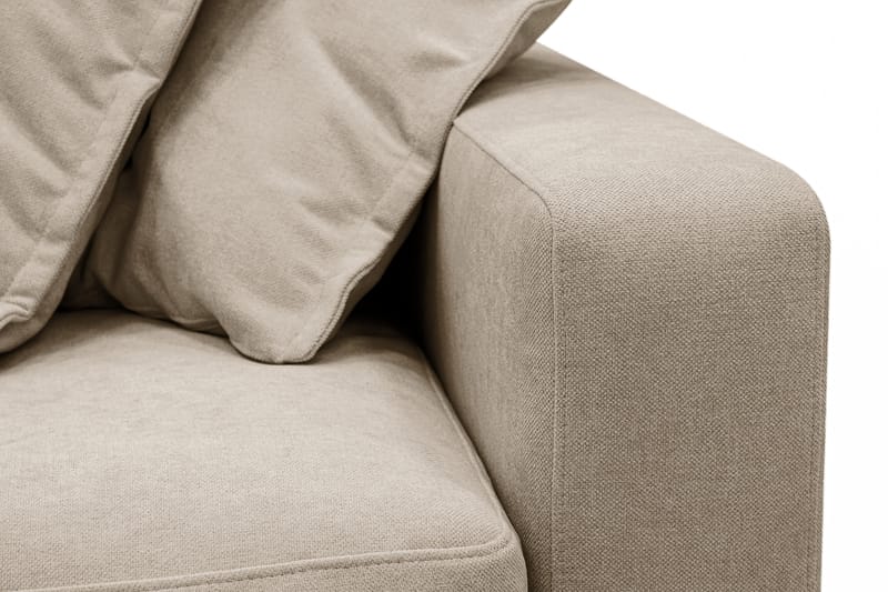 Valencia ekstra dyp 3-seters sofa med avtakbart og vaskbart trekk - Brun - Møbler - Sofaer - 3 seter sofa