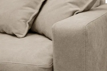 Valencia ekstra dyp 3-seters sofa med avtakbart og vaskbart trekk - Brun - Møbler - Sofaer - 3 seter sofa