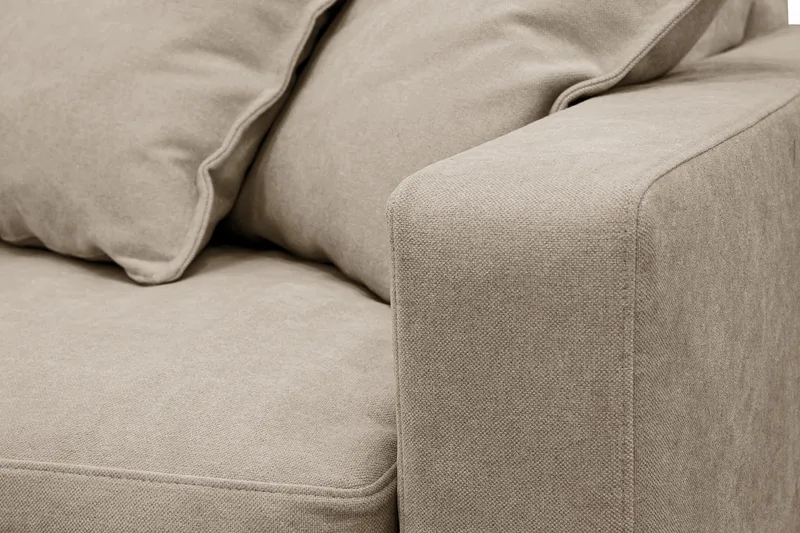 Valencia ekstra dyp 3-seters sofa med avtakbart og vaskbart trekk - Brun - Møbler - Sofaer - 3 seter sofa