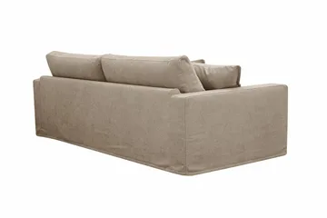 Valencia ekstra dyp 3-seters sofa med avtakbart og vaskbart trekk - Brun - Møbler - Sofaer - 3 seter sofa