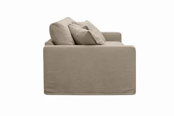 Valencia ekstra dyp 3-seters sofa med avtakbart og vaskbart trekk - Brun - Møbler - Sofaer - 3 seter sofa
