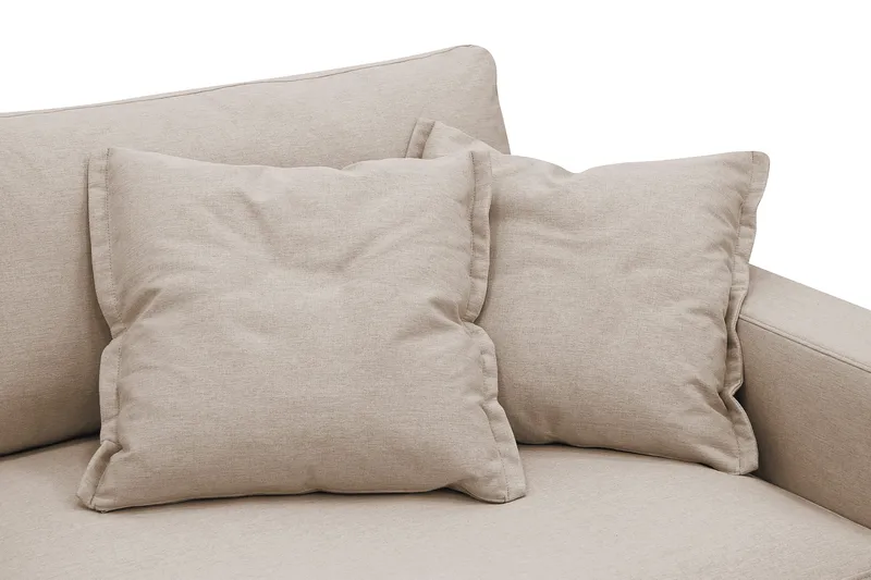 Valencia Ekstra dyp 3-seters sofa med avtakbart og vaskbart trekk - Lysebrun - Møbler - Sofaer - 3 seter sofa