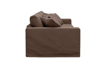 Valencia Ekstra dyp 3-seters sofa med avtakbart og vaskbart trekk - Mørkebrun - Møbler - Sofaer - 3 seter sofa