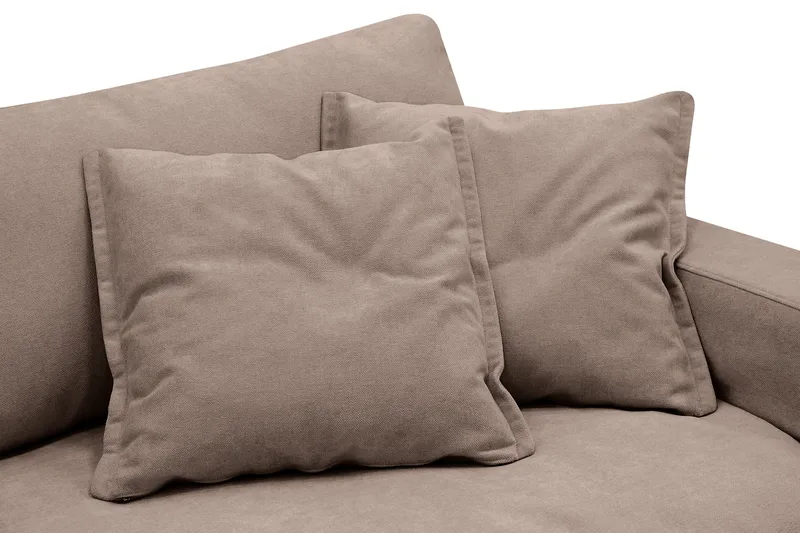 Valencia Ekstra dyp 3-seters sofa med avtakbart og vaskbart trekk - Mørkebrun - Møbler - Sofaer - 3 seter sofa