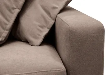 Valencia Ekstra dyp 3-seters sofa med avtakbart og vaskbart trekk - Mørkebrun - Møbler - Sofaer - 3 seter sofa