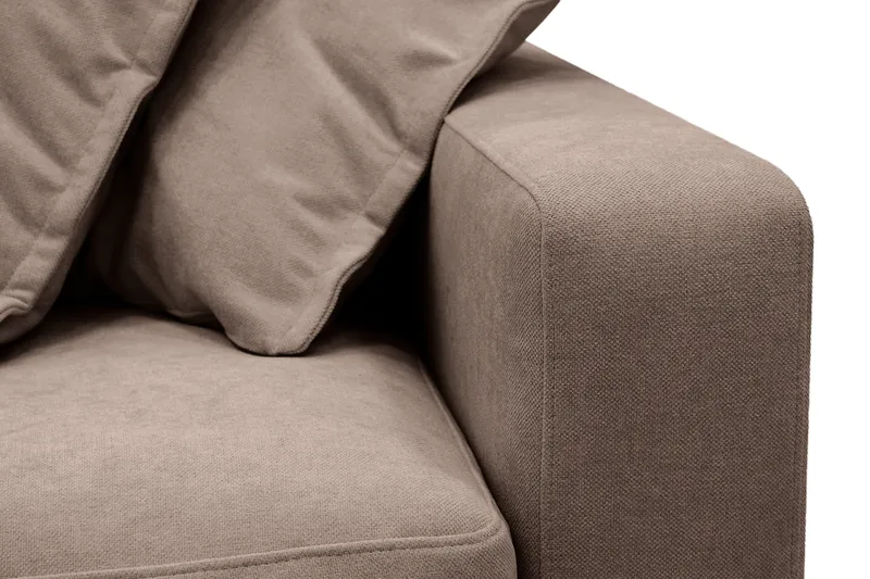 Valencia Ekstra dyp 3-seters sofa med avtakbart og vaskbart trekk - Mørkebrun - Møbler - Sofaer - 3 seter sofa