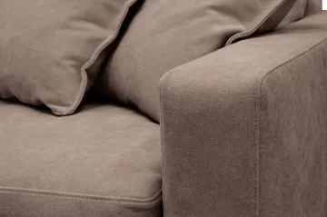 Valencia Ekstra dyp 3-seters sofa med avtakbart og vaskbart trekk - Mørkebrun - Møbler - Sofaer - 3 seter sofa