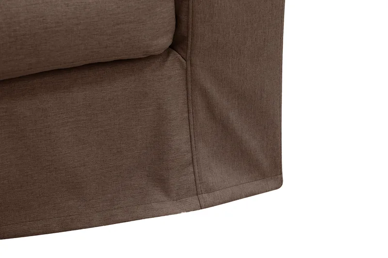 Valencia Ekstra dyp 3-seters sofa med avtakbart og vaskbart trekk - Mørkebrun - Møbler - Sofaer - 3 seter sofa