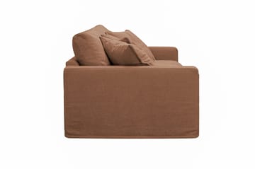 Valencia Ekstra dyp 3-seters sofa med avtakbart og vaskbart trekk - Rustbrun - Møbler - Sofaer - 3 seter sofa