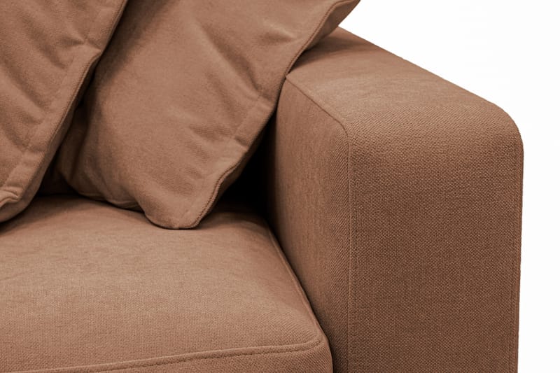 Valencia Ekstra dyp 3-seters sofa med avtakbart og vaskbart trekk - Rustbrun - Møbler - Sofaer - 3 seter sofa
