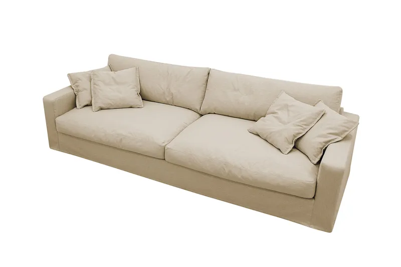 Valencia ekstra dyp 4-seters sofa - Beige - Møbler - Sofaer - 4 seter sofa