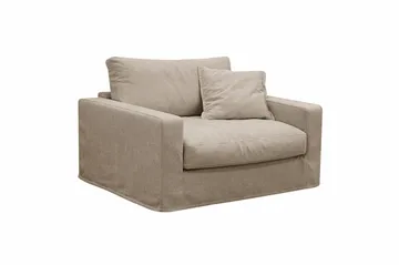 Valencia Extra Dyp 3-seters sofa + lenestol med avtakbart og vaskbart trekk - Brun - Møbler - Sofaer - Sofagrupper