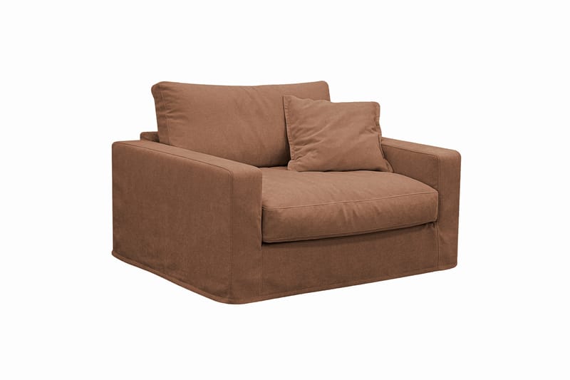 Valencia Extra Dyp 3-seters sofa + lenestol med avtakbart og vaskbart trekk - Rustrødbrun - Møbler - Sofaer - Sofagrupper